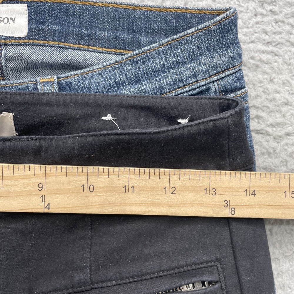 Skinny Pants LOT (2) Women 28 Crop Skinny Pants Y2k Academia Indie Stretch Denim - Picture 2 of 16